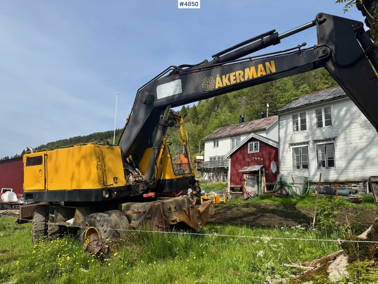 1983 Åkerman H7 Wheeled excavator with digging bucket - Εκσκαφέας: φωτογραφία 4 1983 Åkerman H7 Wheeled excavator with digging bucket - Εκσκαφέας: φωτογραφία 4