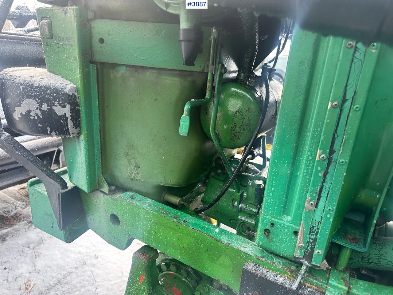 Τρακτέρ 1987 John Deere Power Synchron 2450 4x4 w/ Quicke 4300 front loader, snow blower and gravel bucket. WATCH VIDEO.: φωτογραφία 43
