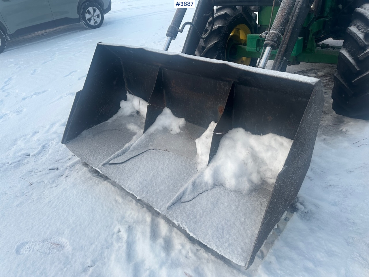 Τρακτέρ 1987 John Deere Power Synchron 2450 4x4 w/ Quicke 4300 front loader, snow blower and gravel bucket. WATCH VIDEO.: φωτογραφία 11
