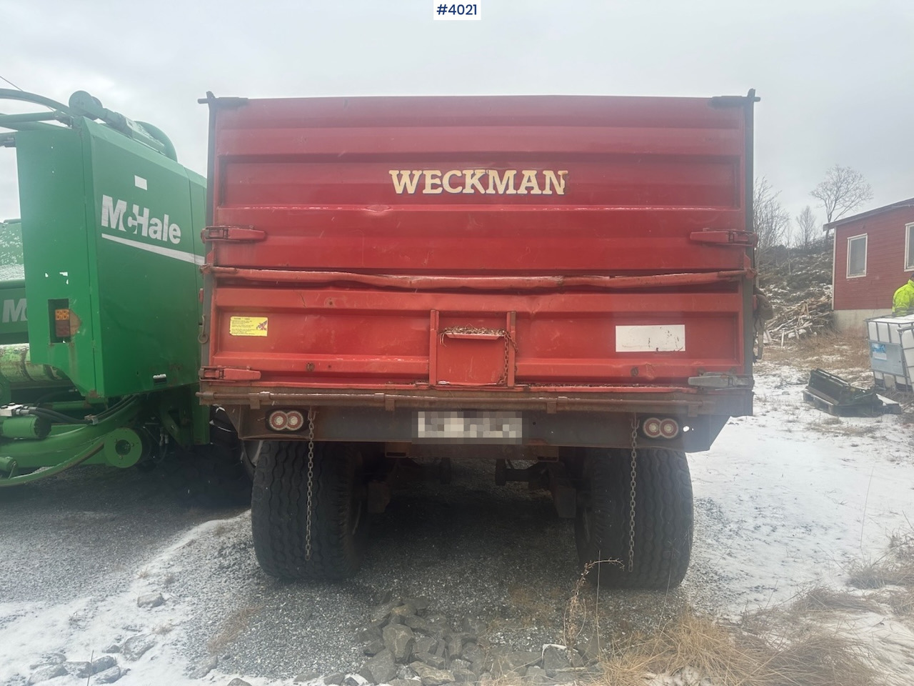 2006 Weckman WS120 traktorhenger m/ rundballegrinder og toppkarmer. - Ρυμούλκα για τρακτέρ: φωτογραφία 4 2006 Weckman WS120 traktorhenger m/ rundballegrinder og toppkarmer. - Ρυμούλκα για τρακτέρ: φωτογραφία 4