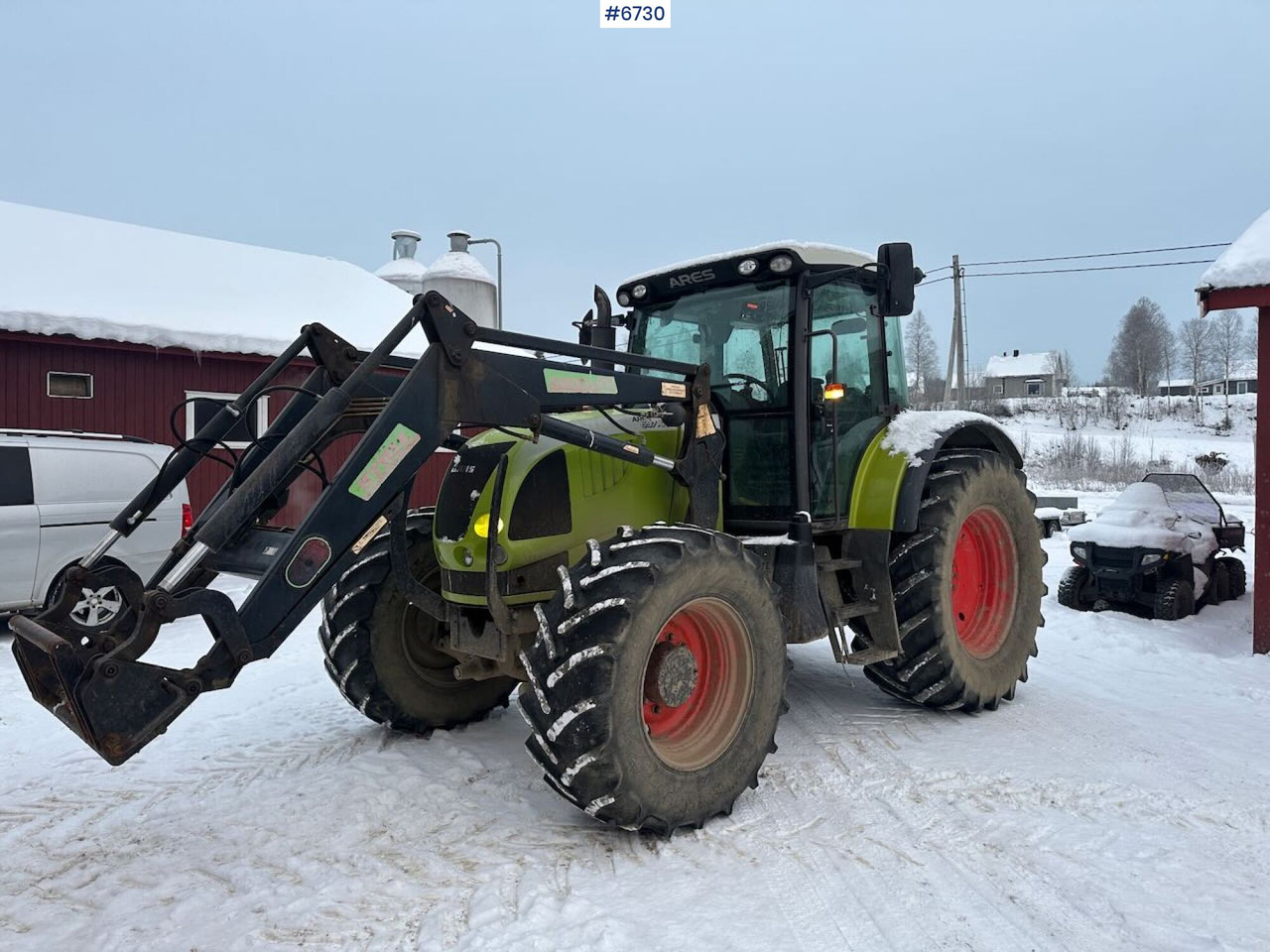 2007 Claas Ares 697 4x4 with front loader. SEE VIDEO. - Τρακτέρ: φωτογραφία 1 2007 Claas Ares 697 4x4 with front loader. SEE VIDEO. - Τρακτέρ: φωτογραφία 1
