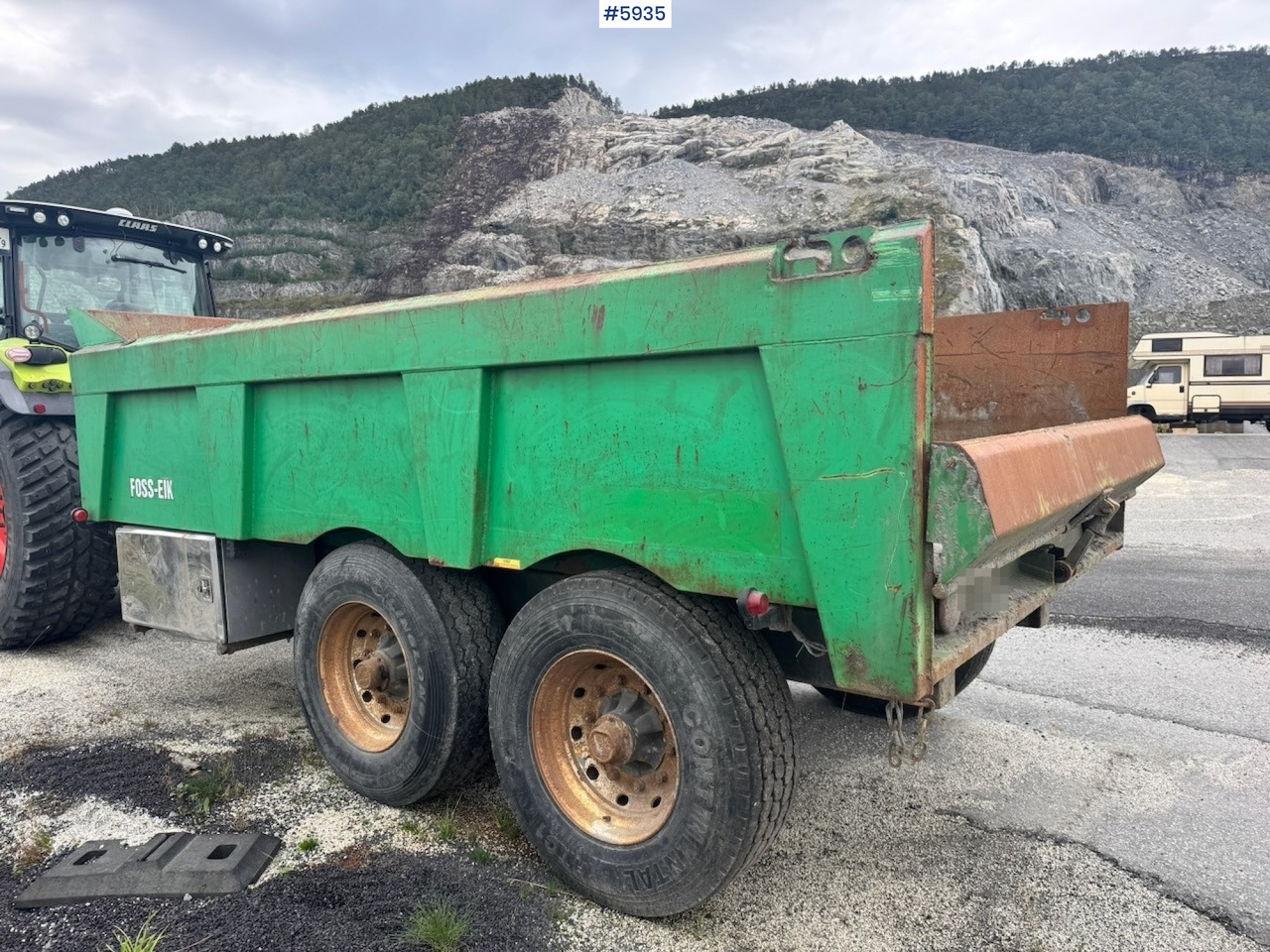 2011 Foss Eik Dumper Trailer. - Ανατρεπόμενη ρυμούλκα για τρακτέρ: φωτογραφία 3 2011 Foss Eik Dumper Trailer. - Ανατρεπόμενη ρυμούλκα για τρακτέρ: φωτογραφία 3