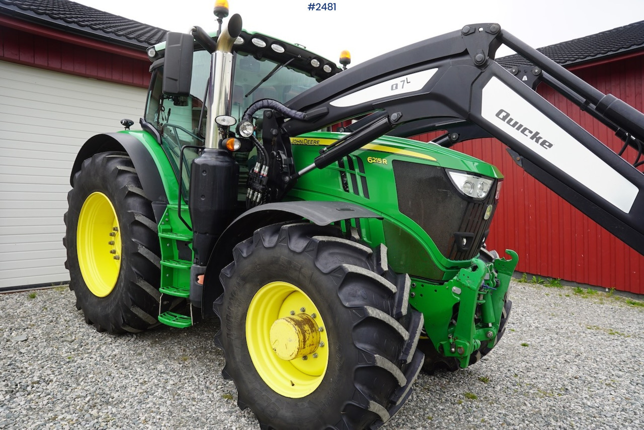 2017 John Deere 6215R w/Quicke loader and front hydraulics - Τρακτέρ: φωτογραφία 3 2017 John Deere 6215R w/Quicke loader and front hydraulics - Τρακτέρ: φωτογραφία 3