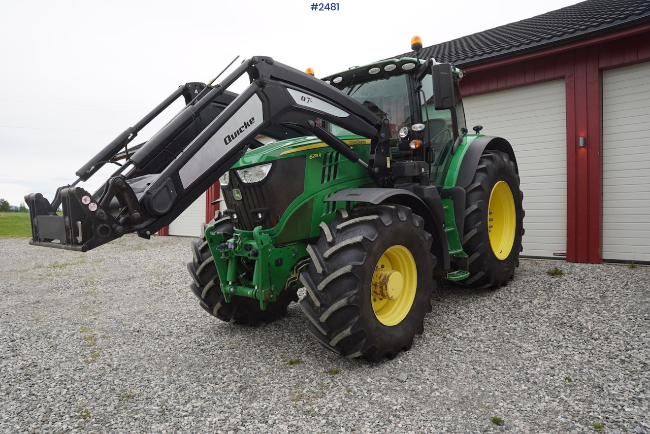 Τρακτέρ 2017 John Deere 6215R w/Quicke loader and front hydraulics: φωτογραφία 1