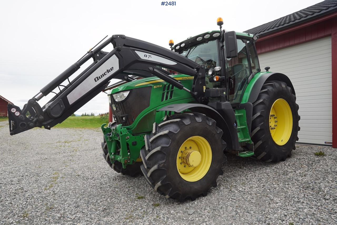2017 John Deere 6215R w/Quicke loader and front hydraulics - Τρακτέρ: φωτογραφία 2 2017 John Deere 6215R w/Quicke loader and front hydraulics - Τρακτέρ: φωτογραφία 2