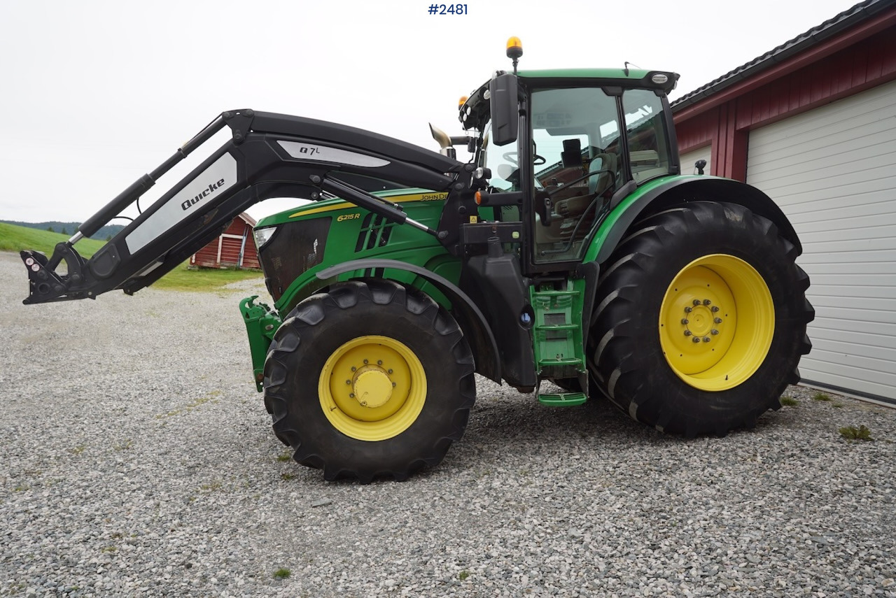 2017 John Deere 6215R w/Quicke loader and front hydraulics - Τρακτέρ: φωτογραφία 1 2017 John Deere 6215R w/Quicke loader and front hydraulics - Τρακτέρ: φωτογραφία 1