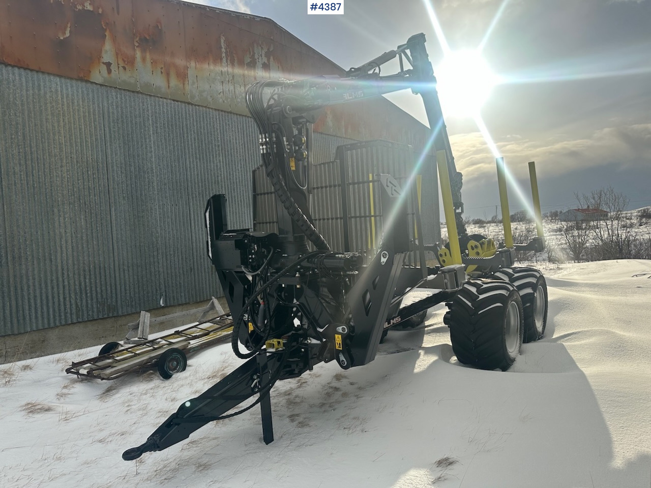 2023 Palms u12 timber trailer w/ Palms 5,85 krane. Never used. - Τρέιλερ ξυλείας: φωτογραφία 4 2023 Palms u12 timber trailer w/ Palms 5,85 krane. Never used. - Τρέιλερ ξυλείας: φωτογραφία 4