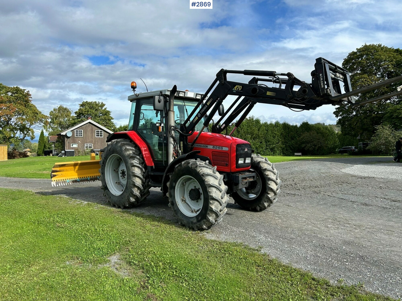 Massey Ferguson 6265 w/ trima 420 front loader - Τρακτέρ: φωτογραφία 1 Massey Ferguson 6265 w/ trima 420 front loader - Τρακτέρ: φωτογραφία 1