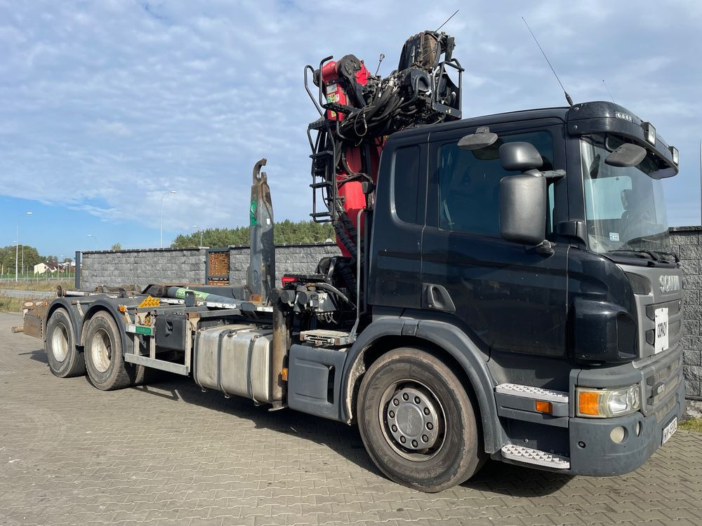 Scania P 400 6X2 Hakowiec Skibicki HDS GRACO - Φορτηγό φόρτωσης γάντζου, Φορτηγό με γερανό: φωτογραφία 1 Scania P 400 6X2 Hakowiec Skibicki HDS GRACO - Φορτηγό φόρτωσης γάντζου, Φορτηγό με γερανό: φωτογραφία 1