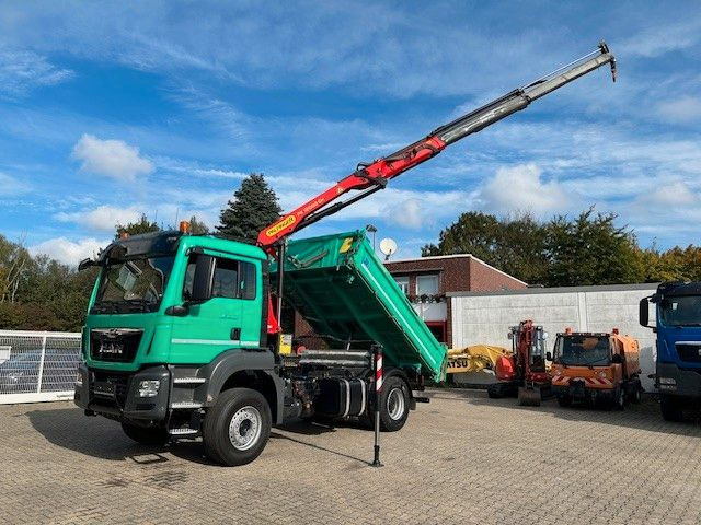 MAN 18.460 MEILLER 3SKipp PALFINGER PK 12002EH 4x2 - Φορτηγό ανατρεπόμενο, Φορτηγό με γερανό: φωτογραφία 2 MAN 18.460 MEILLER 3SKipp PALFINGER PK 12002EH 4x2 - Φορτηγό ανατρεπόμενο, Φορτηγό με γερανό: φωτογραφία 2