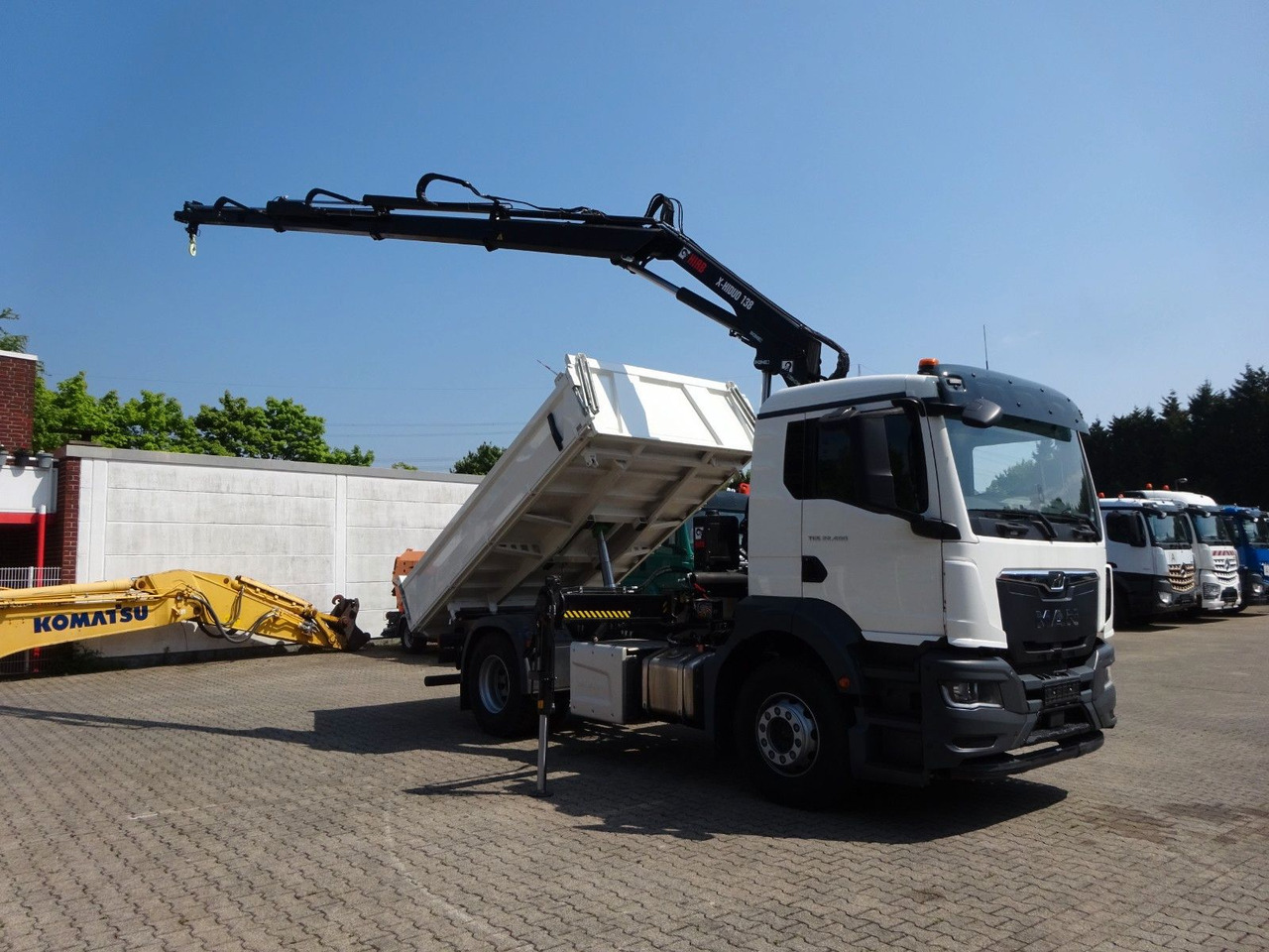 MAN 22.400 TGS + HIAB X-HIDUO 138 Kran - Φορτηγό ανατρεπόμενο, Φορτηγό με γερανό: φωτογραφία 5 MAN 22.400 TGS + HIAB X-HIDUO 138 Kran - Φορτηγό ανατρεπόμενο, Φορτηγό με γερανό: φωτογραφία 5