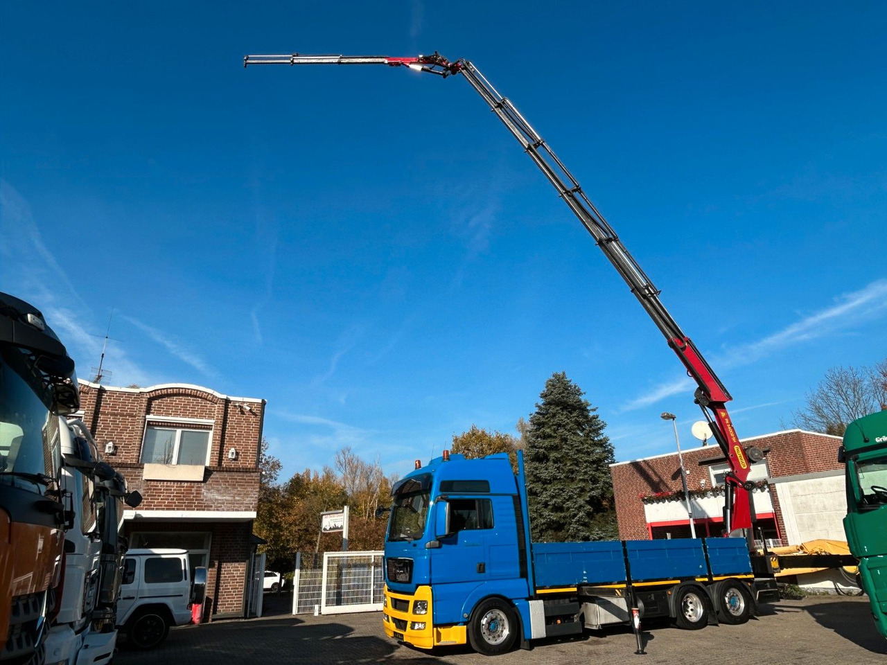 MAN 26.440 TGX Pritsche + PK 34002 + JIB Seilwinde - Φορτηγό με γερανό: φωτογραφία 1 MAN 26.440 TGX Pritsche + PK 34002 + JIB Seilwinde - Φορτηγό με γερανό: φωτογραφία 1