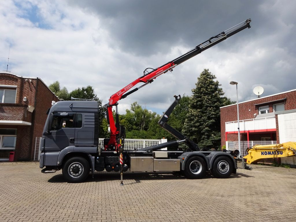 MAN 26.500 Abroller + Fassi F125A Kran 6x2-4 Allrad - Φορτηγό με γερανό, Φορτηγό φόρτωσης γάντζου: φωτογραφία 3 MAN 26.500 Abroller + Fassi F125A Kran 6x2-4 Allrad - Φορτηγό με γερανό, Φορτηγό φόρτωσης γάντζου: φωτογραφία 3