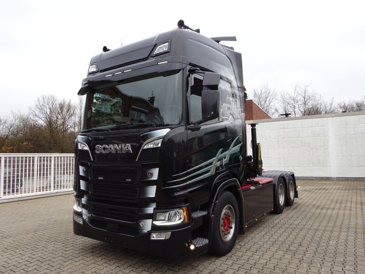 Φορτηγό με γερανό, Τράκτορας Scania R650 V8 SZM + PK19001SLD Kran Scania R650 V8 SZM + PK19001SLD Kran: φωτογραφία 8