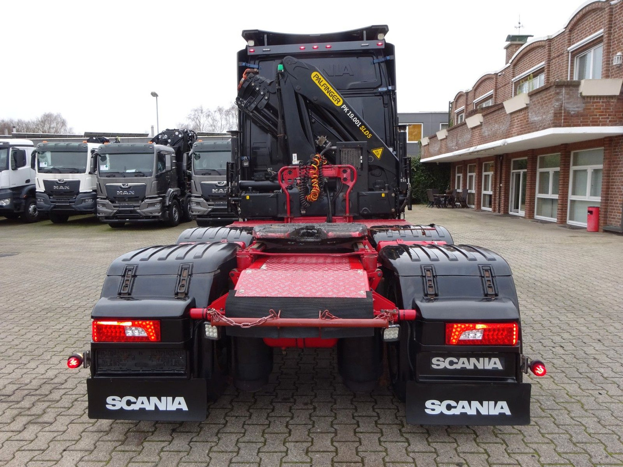 Φορτηγό με γερανό, Τράκτορας Scania R650 V8 SZM + PK19001SLD Kran Scania R650 V8 SZM + PK19001SLD Kran: φωτογραφία 10