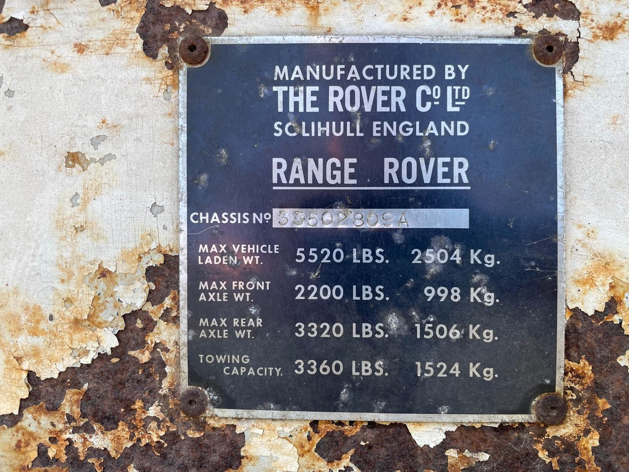 SUV Land Rover Range Rover Classic Suffix A: φωτογραφία 26