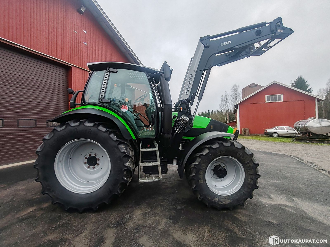Τρακτέρ Deutz-Fahr Agrotron M620 DCR tractor with front loader, 4,736 h, 2012, Huittinen: φωτογραφία 6
