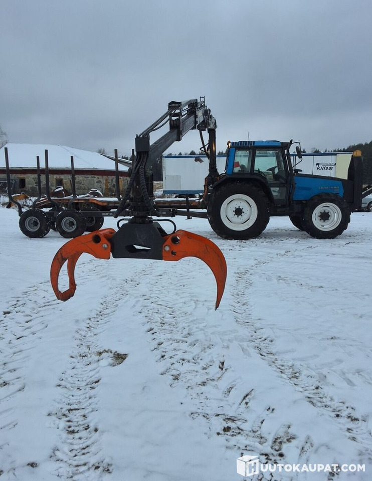Valmet 6800 + PMF 850 crane + trailer BMF 9T, Leppävirta - Τρακτέρ: φωτογραφία 3 Valmet 6800 + PMF 850 crane + trailer BMF 9T, Leppävirta - Τρακτέρ: φωτογραφία 3