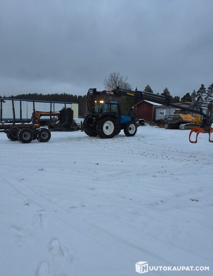 Valmet 6800 + PMF 850 crane + trailer BMF 9T, Leppävirta - Τρακτέρ: φωτογραφία 5 Valmet 6800 + PMF 850 crane + trailer BMF 9T, Leppävirta - Τρακτέρ: φωτογραφία 5