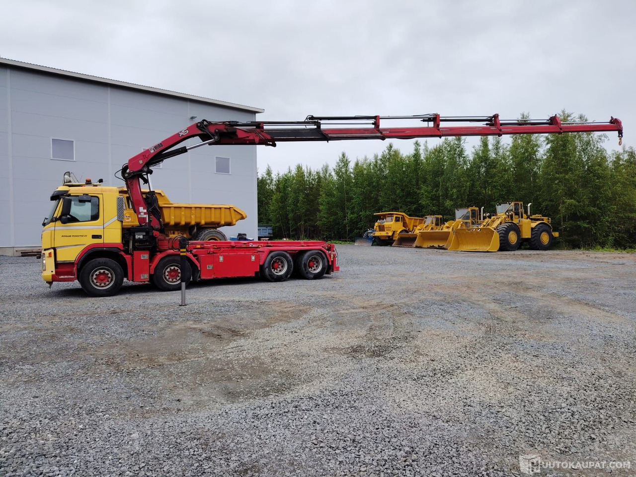 Volvo FM 12, 2005 + Hiab nosturi, Alavus - Φορτηγό με σύστημα καλωδίων, Φορτηγό με γερανό: φωτογραφία 1 Volvo FM 12, 2005 + Hiab nosturi, Alavus - Φορτηγό με σύστημα καλωδίων, Φορτηγό με γερανό: φωτογραφία 1