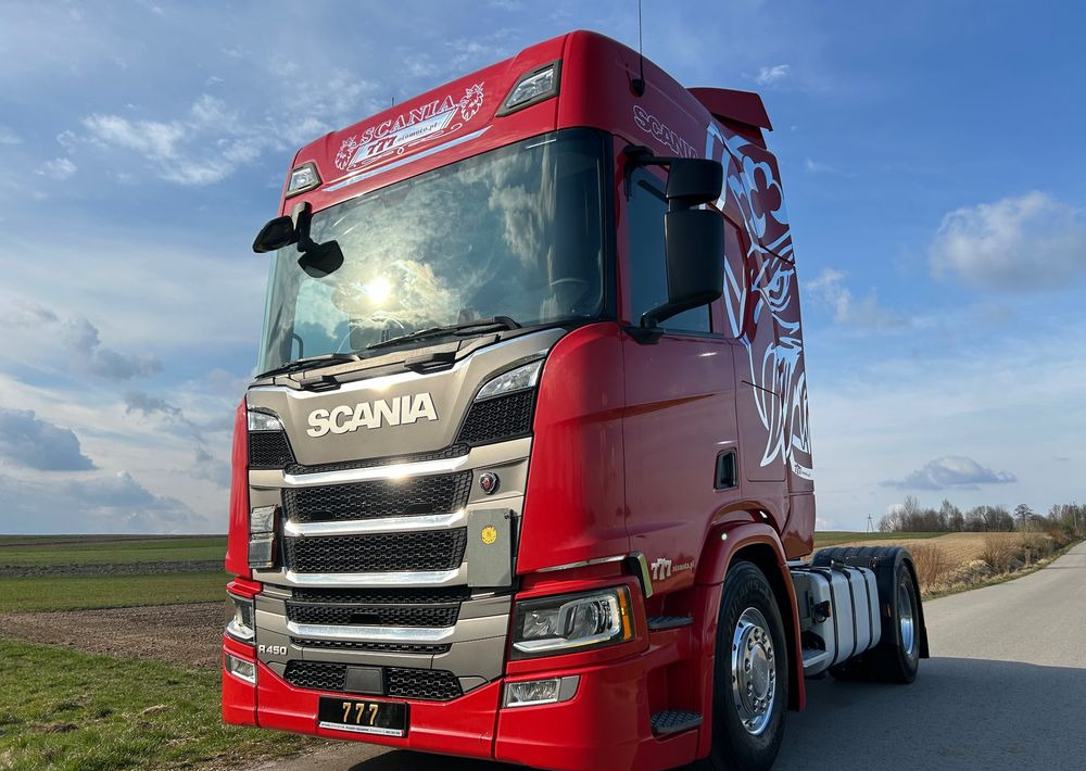 Scania R450 FULL ADR RETARDER ALUFELGI z Niemiec od jedynego właściciela ! HYDRAULIKA spod beczki spożywczej ! / do wywrotu ruchomej podłogi beczki TOP TOP TOP OKAZJA - Τράκτορας: φωτογραφία 1 Scania R450 FULL ADR RETARDER ALUFELGI z Niemiec od jedynego właściciela ! HYDRAULIKA spod beczki spożywczej ! / do wywrotu ruchomej podłogi beczki TOP TOP TOP OKAZJA - Τράκτορας: φωτογραφία 1