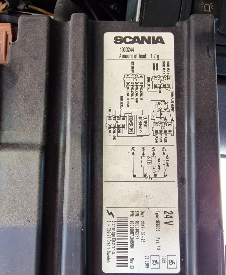 Scania REV 7.3 1903244 Scania REV 7.3 1903244 truck - Ταχογράφος για Φορτηγό: φωτογραφία 2 Scania REV 7.3 1903244 Scania REV 7.3 1903244 truck - Ταχογράφος για Φορτηγό: φωτογραφία 2