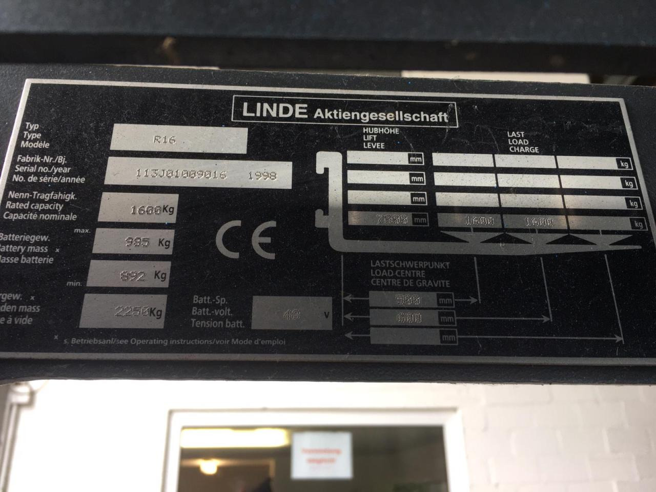 Linde R16 - Περονοφόρο όχημα: φωτογραφία 5 Linde R16 - Περονοφόρο όχημα: φωτογραφία 5