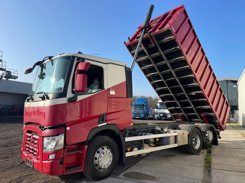 Φορτηγό ανατρεπόμενο Renault T / 6x2 VOLLEDIG LUCHTGEVEERD / ALU VELGEN / HANDGESCHAKELD / LOW KM / ALU KIPPER 22.5 M3: φωτογραφία 12