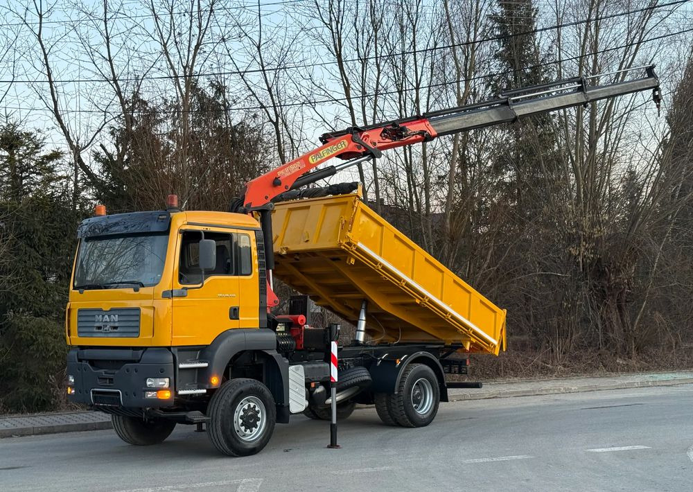 MAN * MAN TGA 18-410 * KIPER WYWROTKA * 4x4 * HDS Palfinger PK16500* Sprowadzony* Bardzo Dobry Stan * - Φορτηγό ανατρεπόμενο: φωτογραφία 1 MAN * MAN TGA 18-410 * KIPER WYWROTKA * 4x4 * HDS Palfinger PK16500* Sprowadzony* Bardzo Dobry Stan * - Φορτηγό ανατρεπόμενο: φωτογραφία 1