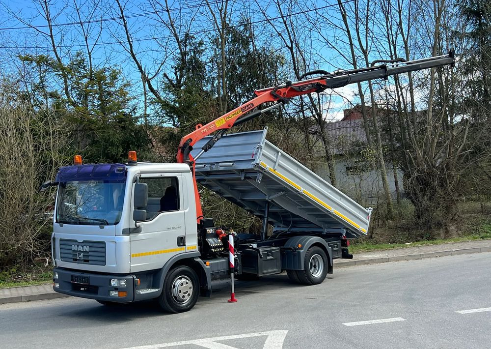 MAN MAN TGL 12-240 Kiper Wywrotka 4x2 Kran PALFINGER PK 12500 BARDZO DOBRY STAN - Φορτηγό ανατρεπόμενο: φωτογραφία 1 MAN MAN TGL 12-240 Kiper Wywrotka 4x2 Kran PALFINGER PK 12500 BARDZO DOBRY STAN - Φορτηγό ανατρεπόμενο: φωτογραφία 1