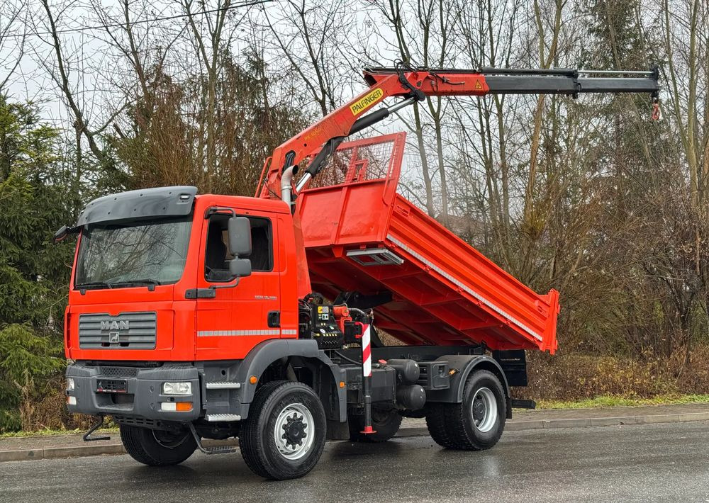 MAN * TGM 18-280 MAN 4x4 HDS Palfinger PK10500 * Kiper Wywrotka * Bardzo Dobry Stan - Φορτηγό ανατρεπόμενο: φωτογραφία 1 MAN * TGM 18-280 MAN 4x4 HDS Palfinger PK10500 * Kiper Wywrotka * Bardzo Dobry Stan - Φορτηγό ανατρεπόμενο: φωτογραφία 1