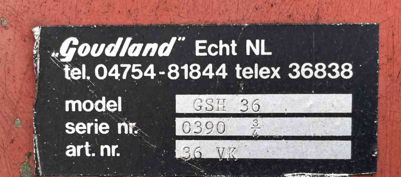 Goudland GSH 36 Schijveneg grondbewerking. - Δισκοσβάρνα: φωτογραφία 3 Goudland GSH 36 Schijveneg grondbewerking. - Δισκοσβάρνα: φωτογραφία 3