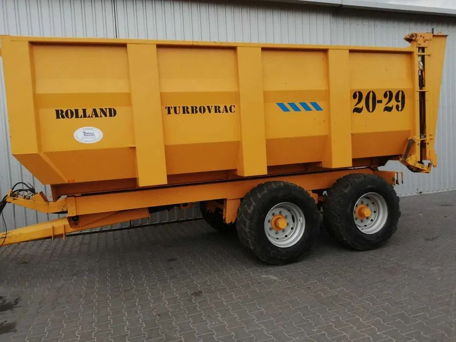 Przyczepa skorupowa 16 ton ROLLAND 20-29 TURBOVRAC - Ρυμούλκα για τρακτέρ: φωτογραφία 1 Przyczepa skorupowa 16 ton ROLLAND 20-29 TURBOVRAC - Ρυμούλκα για τρακτέρ: φωτογραφία 1