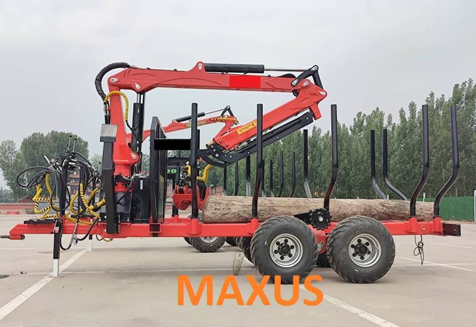 Καινούριο Δασική ρυμούλκα NEW MAXUS 8t Forest Trailer with 2-ton Crane Warranty up to 10 YEARS НОВА прицепа лісова 8т Журавль 2т MAXUS Гарантія до 10 РОКІВ NOWA przyczepa leśna 8t Żuraw 2t MAXUS Gwarancja do 10 LAT: φωτογραφία 1