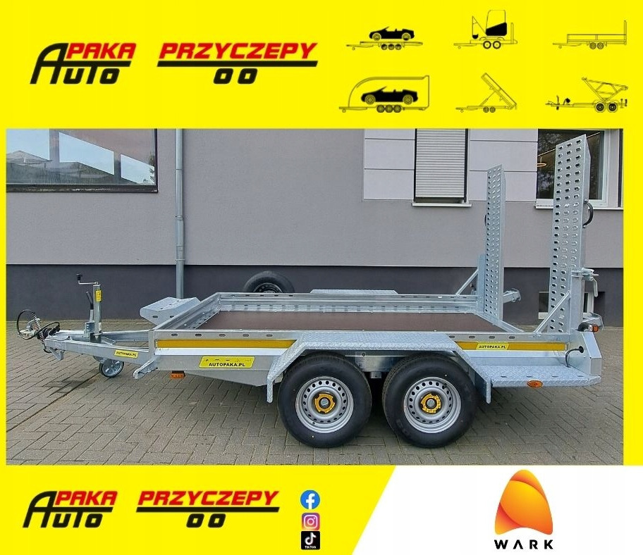 PRZYCZEPA LAWETA DO MINIKOPARKI POD KOPARKĘ 315 x 150 cm, 2700KG / MINI EXCAVATOR TRANSPORTER TRAILER 2700KG - Τρέιλερ μεταφοράς μηχανημάτων: φωτογραφία 1 PRZYCZEPA LAWETA DO MINIKOPARKI POD KOPARKĘ 315 x 150 cm, 2700KG / MINI EXCAVATOR TRANSPORTER TRAILER 2700KG - Τρέιλερ μεταφοράς μηχανημάτων: φωτογραφία 1