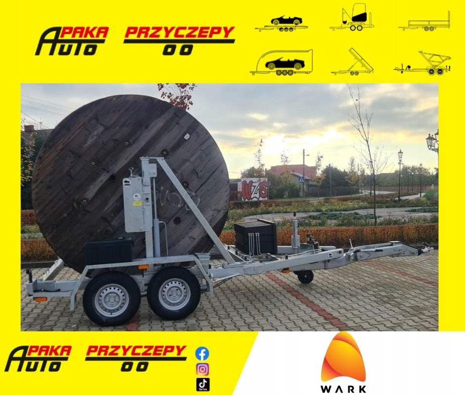 PRZYCZEPA SŁUPOWA KABLOWA PRZEWÓZ KABLI 3500 KG / POLE CABLE TRAILER FOR CABLE TRANSPORT 3500 KG - Ρυμουλκούμενο μεταφοράς τυμπάνου καλωδίου: φωτογραφία 1 PRZYCZEPA SŁUPOWA KABLOWA PRZEWÓZ KABLI 3500 KG / POLE CABLE TRAILER FOR CABLE TRANSPORT 3500 KG - Ρυμουλκούμενο μεταφοράς τυμπάνου καλωδίου: φωτογραφία 1