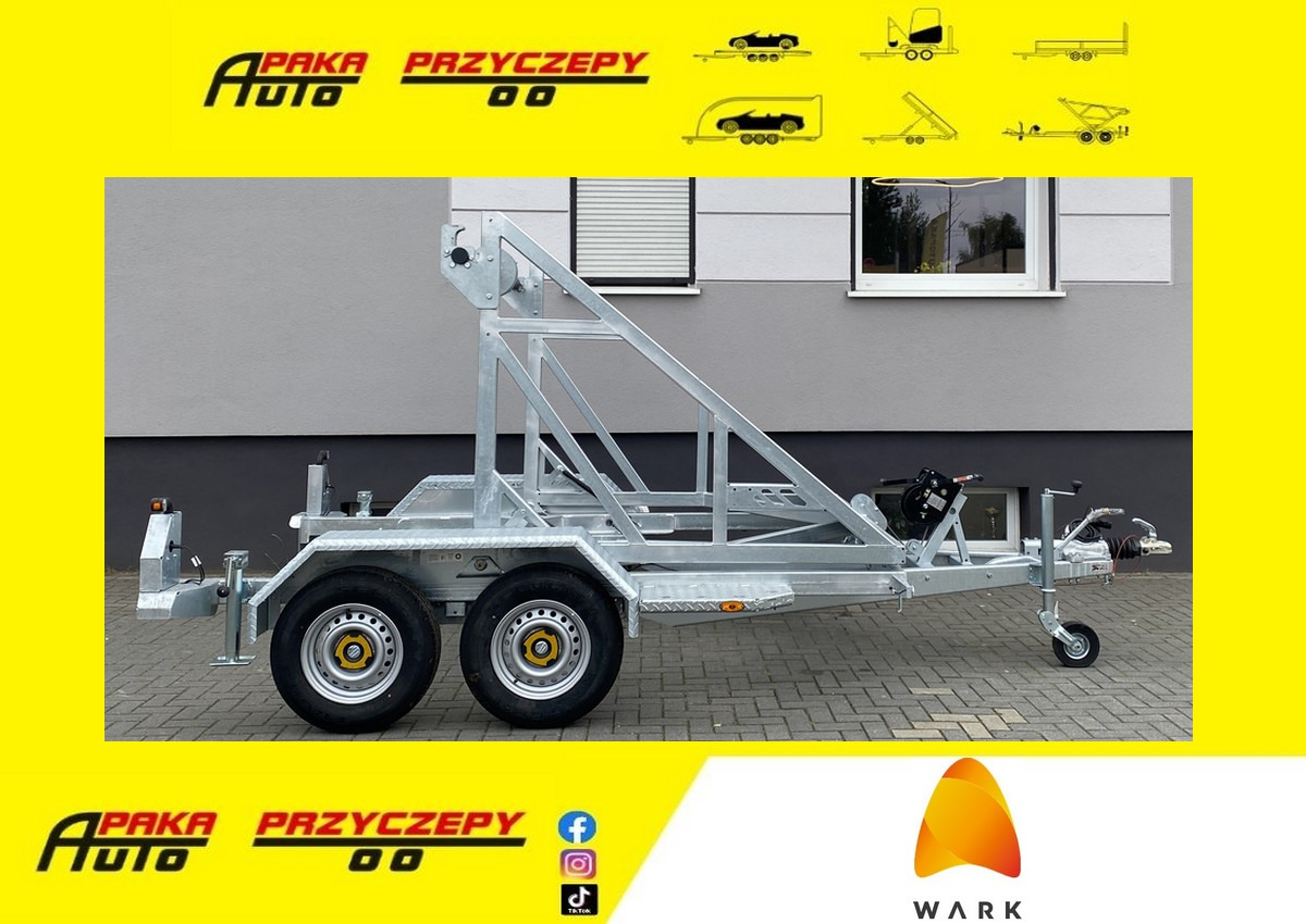 PRZYCZEPA WARK KABLOWA Z WCIĄGARKĄ RĘCZNĄ, DMC 3500 KG / WARK Cable Trailer with Manual Winch, DMC 3500 KG - Ρυμουλκούμενο μεταφοράς τυμπάνου καλωδίου: φωτογραφία 1 PRZYCZEPA WARK KABLOWA Z WCIĄGARKĄ RĘCZNĄ, DMC 3500 KG / WARK Cable Trailer with Manual Winch, DMC 3500 KG - Ρυμουλκούμενο μεταφοράς τυμπάνου καλωδίου: φωτογραφία 1