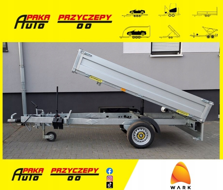 Przyczepa WARK wywrotka DMC 1500 kg 1-wywrot / WARK tipper trailer GVW 1500 kg 1-way tipper - Ρυμούλκα ανατρεπόμενο: φωτογραφία 1 Przyczepa WARK wywrotka DMC 1500 kg 1-wywrot / WARK tipper trailer GVW 1500 kg 1-way tipper - Ρυμούλκα ανατρεπόμενο: φωτογραφία 1