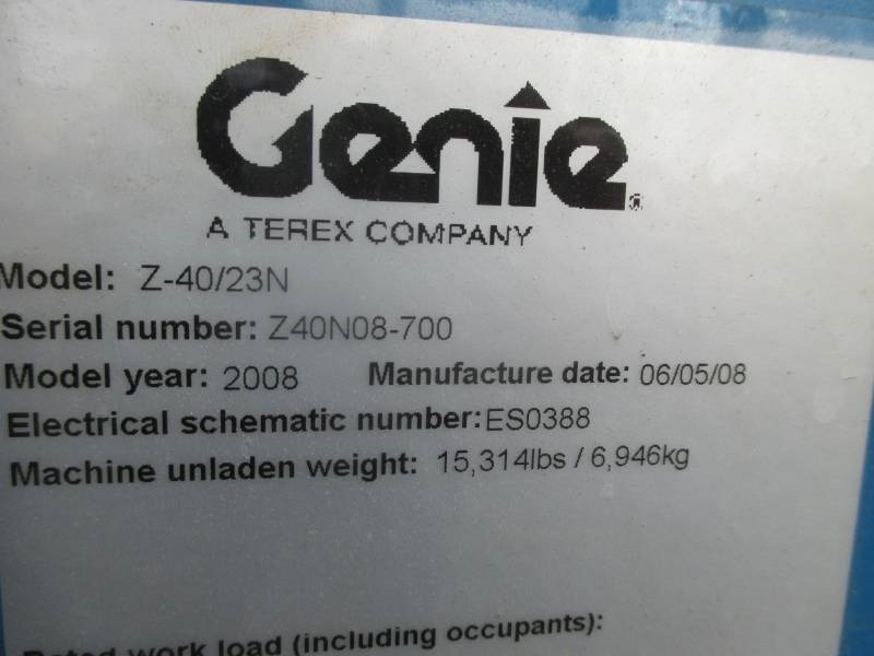 Καλαθοφόρο ανυψωτικό Genie Z 40/23 N: φωτογραφία 14