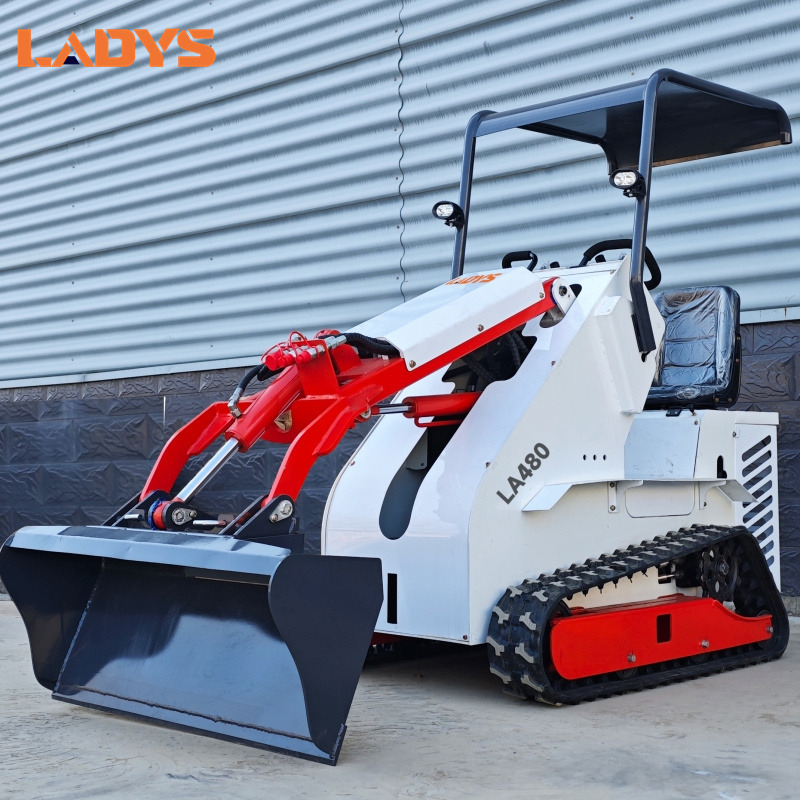 LADYS Free Shipping Mini Skid Steer Loader Compact Track Electric/Diesel Chinese Mini Skid Steer Loader For Sale With Mini Skid Steer Attachments 4 In 1 Bucket - Φορτωτής πλάγιας ολίσθησης: φωτογραφία 5 LADYS Free Shipping Mini Skid Steer Loader Compact Track Electric/Diesel Chinese Mini Skid Steer Loader For Sale With Mini Skid Steer Attachments 4 In 1 Bucket - Φορτωτής πλάγιας ολίσθησης: φωτογραφία 5