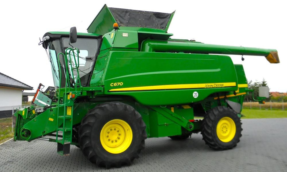 John Deere C 670 2008 Rok, heder 7,6m, 1900 mtg, Nie Malowany, Stan Idealny - Θεριζοαλωνιστική μηχανή: φωτογραφία 5 John Deere C 670 2008 Rok, heder 7,6m, 1900 mtg, Nie Malowany, Stan Idealny - Θεριζοαλωνιστική μηχανή: φωτογραφία 5