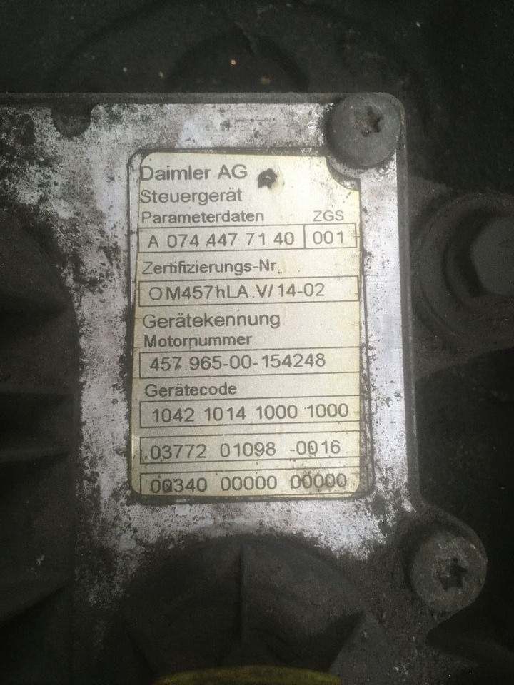 Mercedes-Benz Mercedes Motor OM 457 HLA 457HLA Euro 5 Citaro LE Bj. 2008 457.965 - Κινητήρας για Λεωφορείο: φωτογραφία 4 Mercedes-Benz Mercedes Motor OM 457 HLA 457HLA Euro 5 Citaro LE Bj. 2008 457.965 - Κινητήρας για Λεωφορείο: φωτογραφία 4