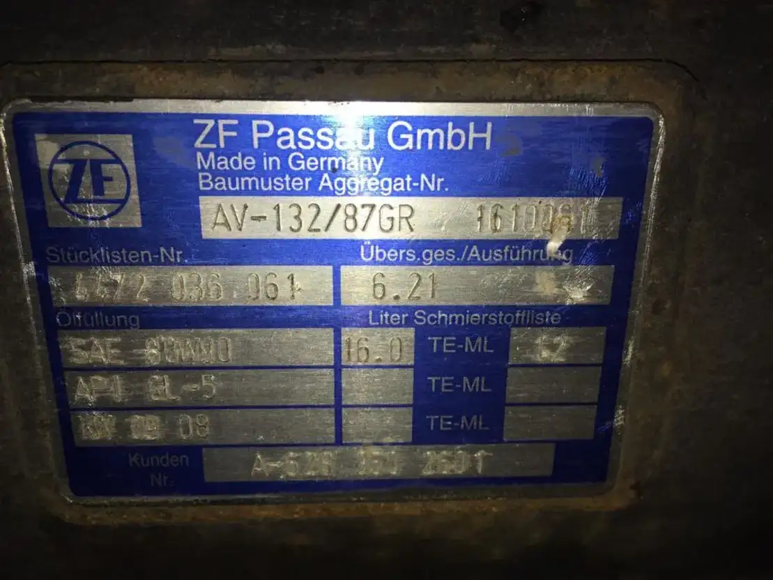 Πίσω άξονας για Λεωφορείο ZF ZF AV 132/87 Hinterachse 6,21 Setra Mercedes Citaro 4472036061: φωτογραφία 7 Πίσω άξονας για Λεωφορείο ZF ZF AV 132/87 Hinterachse 6,21 Setra Mercedes Citaro 4472036061: φωτογραφία 7