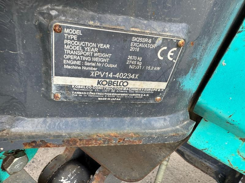 Μίνι εκσκαφέας KOBELCO SK 25 SR-6E: φωτογραφία 7
