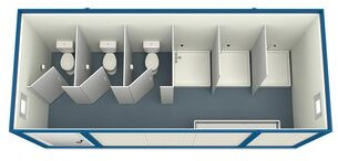 Sanitary container 6 meters - Σπίτι εμπορευματοκιβωτία: φωτογραφία 1 Sanitary container 6 meters - Σπίτι εμπορευματοκιβωτία: φωτογραφία 1
