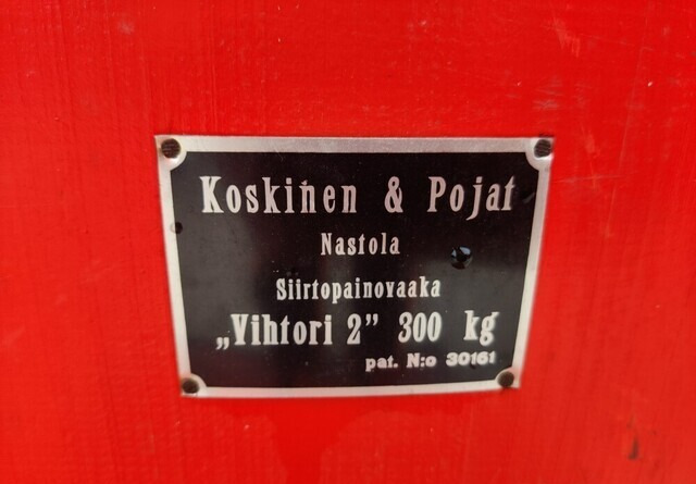 Vihtori 2 siirtopainovaaka - Εξοπλισμός μετά τη συγκομιδή: φωτογραφία 3 Vihtori 2 siirtopainovaaka - Εξοπλισμός μετά τη συγκομιδή: φωτογραφία 3