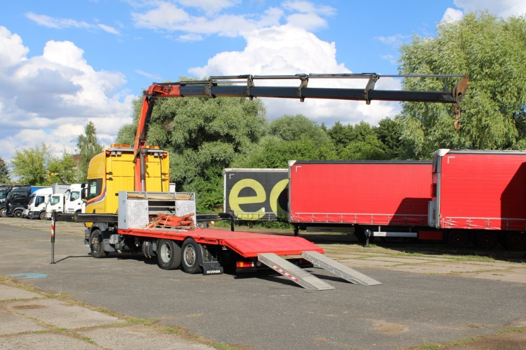 Scania R 114 LB340 6X2 L PALFINGER PK16502 - Φορτηγό αυτοκινητάμαξα, Φορτηγό με γερανό: φωτογραφία 4 Scania R 114 LB340 6X2 L PALFINGER PK16502 - Φορτηγό αυτοκινητάμαξα, Φορτηγό με γερανό: φωτογραφία 4
