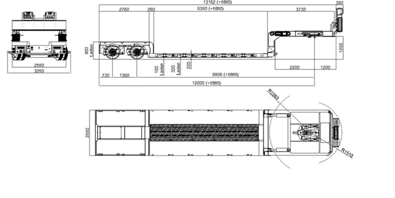 YALCIN EXTRA SURBAISSEE 2 ESSIEUX - Επικαθήμενο με χαμηλό δάπεδο: φωτογραφία 3 YALCIN EXTRA SURBAISSEE 2 ESSIEUX - Επικαθήμενο με χαμηλό δάπεδο: φωτογραφία 3