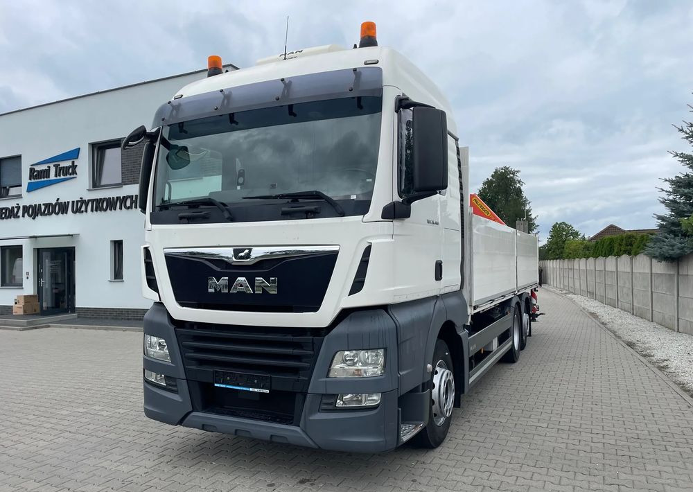 MAN TGX 26.460 HDS, PALFINGER PK 180002-EH, PILOT! - Φορτηγό με ανοιχτή καρότσα, Φορτηγό με γερανό: φωτογραφία 1 MAN TGX 26.460 HDS, PALFINGER PK 180002-EH, PILOT! - Φορτηγό με ανοιχτή καρότσα, Φορτηγό με γερανό: φωτογραφία 1