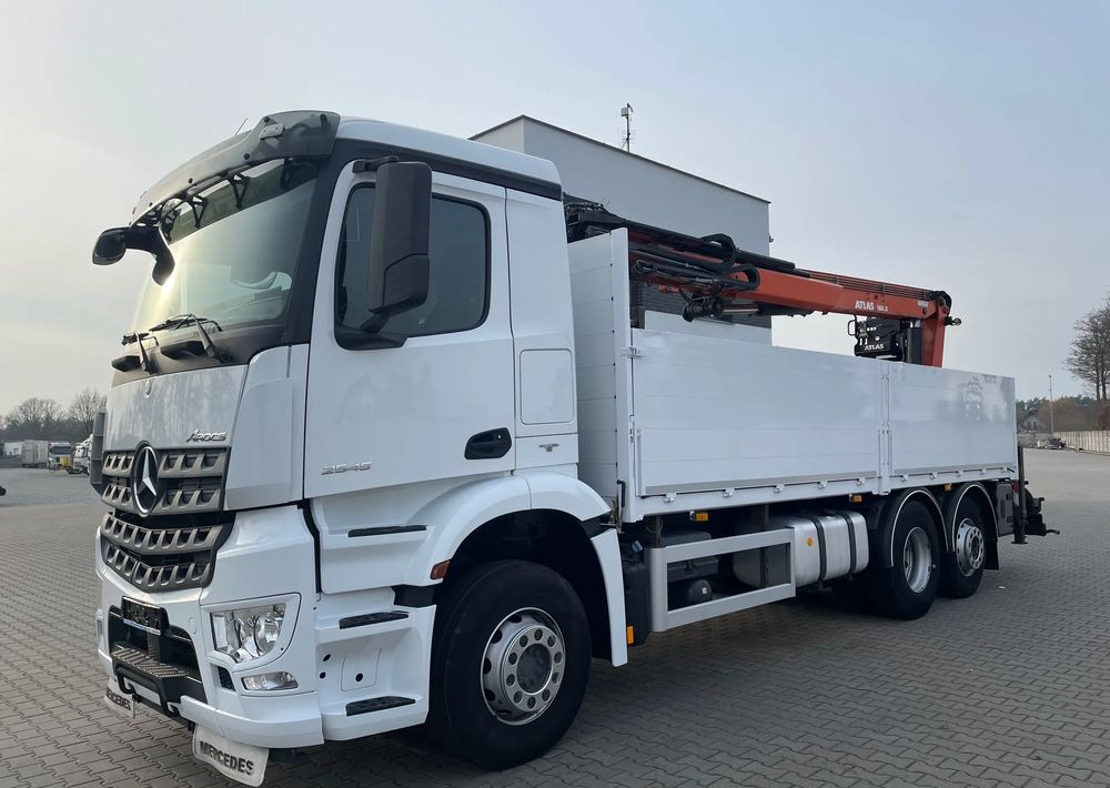 Mercedes-Benz Arocs 2545, HDS ATLAS 186.3 - PILOT - Φορτηγό με ανοιχτή καρότσα, Φορτηγό με γερανό: φωτογραφία 2 Mercedes-Benz Arocs 2545, HDS ATLAS 186.3 - PILOT - Φορτηγό με ανοιχτή καρότσα, Φορτηγό με γερανό: φωτογραφία 2